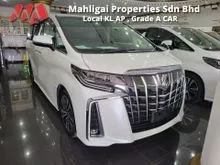 2019 Toyota Alphard 2.5 S C-Package,Japan Grade 5 A, Original Japan Mileage 15,800km, Twin Moon Roof, 1 Camera, 10.5 Display Monitor