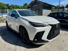 2022 Lexus NX 350 2.4 F Sport Sunroof 360 Camera Dim BSM Black Interior Ready Stock