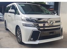 2017 Toyota Vellfire ZG PRE CRASH OFFER RM268K WITH SST