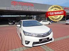 2014 Toyota Corolla Altis 1.8G AT - TOYOTA FULL SERVICE RECORD + FREE 1 YEAR WARRANTY + FREE 1 YEAR SERVICE BY AUTHORIZED TOYOTA DEALER