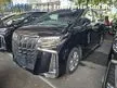 Recon 2020 Toyota Alphard 2.5 Type Gold Edition Leather Alcantara Seats 3 LED High Grade Car Lane Assist Precrash system Powerboot Unregistered
