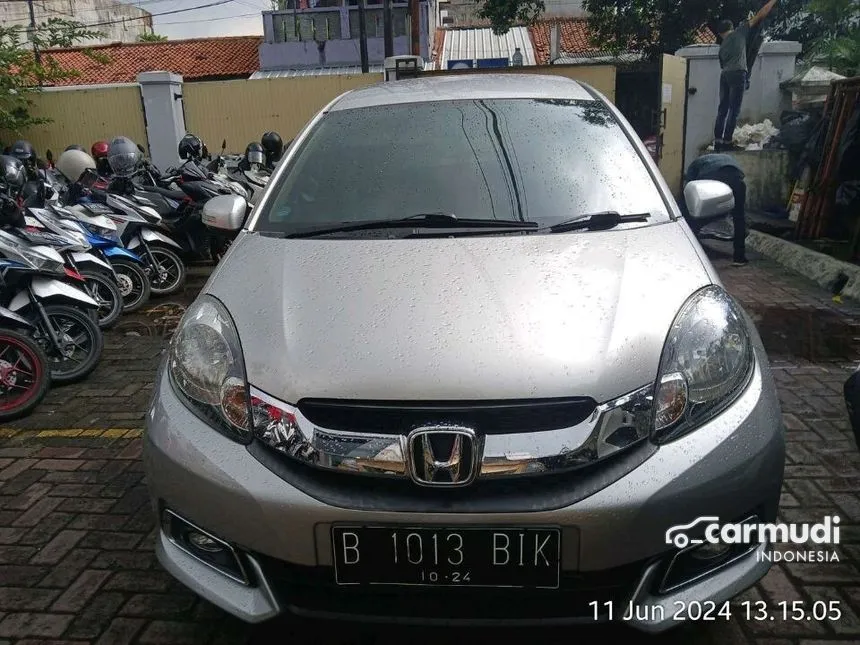 Jual Mobil Honda Mobilio 2014 E Prestige 1.5 di Jawa Barat Automatic MPV Silver Rp 123.000.000
