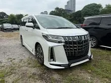 2021 Toyota Alphard 2.5 G SC PILOT SEAT ** TRD TWIN EXHAUST / TRD BODYKIT / JBL SPEAKER / 4 CAMERA / SUNROOF / REAR TV / 3 EYE LED / DIM / BSM **