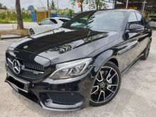 2018 Mercedes-Benz C43 AMG 3.0 MATIC Bi-TURBO 367HP MIL 19KM LOCAL UNDER WARRANTY (PANOMARIC ROOF POWER BOOT 360 CAMERA)