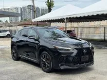 2024 Lexus NX 350 2.4 F Sport SUV GRADE 5A SUNROOF TRD FULL BODYKIT TRD EXHAUSTDIM BSM HUD WIRELESS CHARGING POWER BOOT WHITE & BLACK INTERIOR