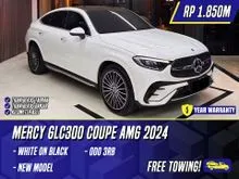 2024 Mercedes-Benz GLC300 2.0 AMG Line 4MATIC Coupe White on Black Mercy GLC 300 Coupe Putih New Model