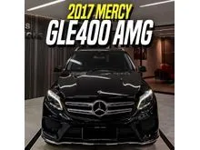 2017 Mercedes-Benz GLE400 3.0 Exclusive 4MATIC SUV AMG Black Mercy GLE 400 Hitam
