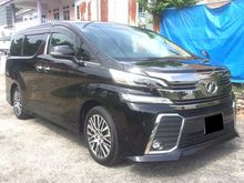 TAK TIPU TAHUN !!! 2016/2018 Toyota Vellfire 2.5 ZG (AT) Pilot Seat Edition / 2 Pwr Door / Pwr Boot / Sunroof Moonroof *No SST*