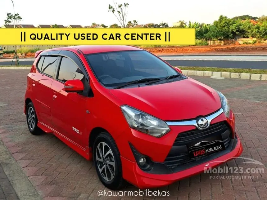 Jual Mobil Toyota Agya 2018 TRD 1.2 di Banten Automatic Hatchback Merah Rp 109.000.000
