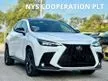 Recon 2022 Lexus NX350 2.4 Turbo F Sport SUV AWD Unregistered Push Start Power Boot Dual Zone Climate Control 64 Colour Ambient Light System 14 Inch Tou