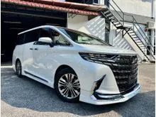 2023 Toyota Alphard 2.5 Z DIM BSM HUD SUNROOF ROOF MONITOR AUTO PARKING MODELISTA BODYKITS 14K+KM JAPAN UNREG