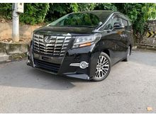 PRICE INCLUDING SST!!! UNREGISTER Toyota Alphard 2.5 G S C Package MPV , PRE-CRASH SAFETY BRAKE SYSTEM , ROOF MONITOR , SPARE TYRE , NEW STOCK!!!