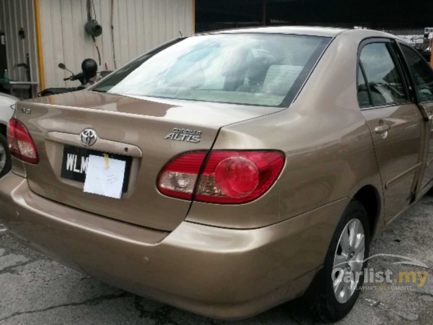 Altis 2004 Used 2004 TOYOTA COROLLA ALTIS 1.6(A) E-SPEC ** GENUINE YEAR MAKE ...