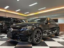 2018 Mercedes-Benz C300 2.0 AMG Coupe BLACK ON SADDLE TAN TDP 325JT