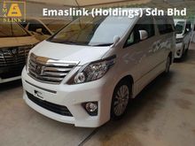 2013 Toyota Alphard 2.4 S Spec 7 Seater 2 Power Door Unreg Local AP (PRICE ZERO GST)