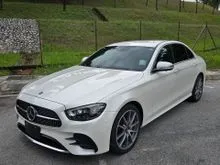 2021 Mercedes-Benz E300 2.0 AMG Line Sedan BLACK INTERIOR NEW MODEL AMG BODYKIT AMG SPORT RIM WIDESCREEN COCKPIT 4-CAM BSM PUSH START KEYLESS POWER BO