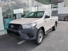 2026 Toyota Hilux 2.4 Single Cab (M) Rebate -7K WhatsApp Asking Extra Discount