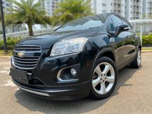 2016 Chevrolet Trax 1.4 LTZ SUV Turbo sunroof warna hitam mulus tinggal pake harga termurah spesial