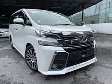 2017 Toyota Vellfire 2.5 ZG (PROMOTION PRICE) SUNROOF ,MODELLISTA BODYKIT, MONITOR ,PILOT SEATS ,3 POWER DOOR UNREG