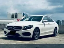 2019 Mercedes-Benz C180 1.6 AMG Sports Package Sedan 38K Miles Keyless Push Start Paddle Shift Autonomous Braking System Memory Seat Reverse Cam