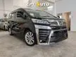 Recon 2020 Toyota Vellfire 2.5 Z A ZA Edition MPV/7 SEATERS/ 2 POWER DOOR/ ANDROID APPLE CAR PLAY