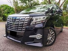 2016/2018 Toyota Alphard 2.5 G S C Package MPV ALPHINE/ PILOT SEAT/SUNROOF/TIPTOP CONDITION