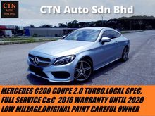 MERCEDES BENZ COUPE C200 2.0 (A) AMG TURBO,LOCAL SPEC,FULL SERVICE UNTIL WARRANTY TO 2020 UNDER C&C