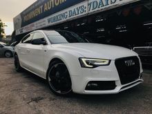AUDI A5 S-LINE 2.0 1 YR WTY NEW FACELIFT 2015,ORIGINALS-LINE MODEL,ORIGINAL S-LINE,REVERSE CAMERA,CRYSTAL WHITE IN COLOUR,SELDOM USE,ONE DATO OWNER