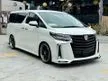Recon 2020 ORI 15K KM ORIGINAL MZ SPEED BODYKIT WHEEL EXHAUST ADJUSTABLE SUSPENSION BSM DIM 3LED APPLE CAR PLAY PRE CRASH Toyota Alphard 2.5 SC G S C UNREG