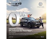 2020 Proton X70 Premium 0% Interest 1st Year