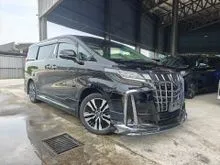 2021 Toyota Alphard 2.5 SC Sun Roof PCS LTA BSM DIM Display Audio Pilot Seat Power Boot Modelista Bodykit Unregister