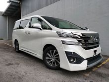 2015 Toyota Vellfire 2.5 V Spec Power Boot 2 Power Door 7 Seater Door Blind Modelista Bodykit Unregister for sale