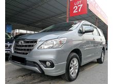 Toyota INNOVA 2.0 G (A) FULL SERVICE/ FULL LEATHER SEAT BLACK / PREMIUM MPV / 7 SEAT / FULL SPEC / R'CAMERA / DVD PLAYER / 1 OWNER / TIP TOP / LIKE NEW