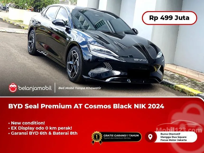 Jual Mobil BYD Seal 2024 Premium Extended Range di DKI Jakarta Automatic Sedan Hitam Rp 499.000.000