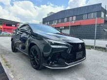 2023 Lexus NX350 2.4 F Sport AWD / GRADE 4.5 / 16K KM / SUNROOF / HUD / DIM / 360 CAM / BLACK RED INTERIOR / 7 YEARS WARRANTY