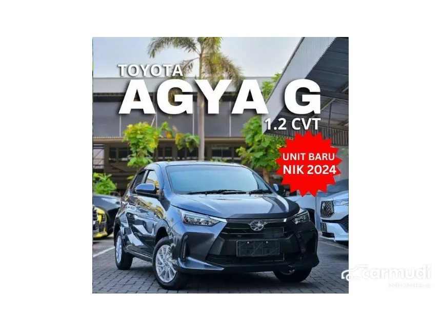 Jual Mobil Toyota Agya 2024 G 1.2 di Jawa Barat Automatic Hatchback Abu