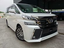 2015 Toyota Vellfire 2.5 ZG JBL HOMETHEATER ORI MILEAGE UNREG