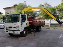 Isuzu NLR NPR Lorry Lori Crane Kren Wooden kayu 3 tonne ton