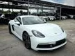 Recon 2019 (UNREG) Porsche 718 2.0 Cayman Sport Design PACAKAGE*FULL SPEC**BOSE**SPORT TAILPIPES**BODYKIT**NEW ARRIVAL OFFER