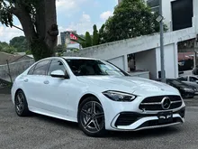 UNREGISTERED RECON 2023 Mercedes-Benz C200 1.5 Avantgarde AMG LINE Sedan - Japan Spec - CBU - 360 Degree Cam - HUD - Twin Memory Power Seat - Tip Top