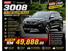2020 Peugeot 3008 1.6 THP Plus Allure Sunroof SUV Low Mileage Cun Condition High Loan