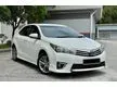 Used PROMO 2015 Toyota Corolla Altis 1.8 G Sedan (A) FULL BODY KIT LED TAILAMP LEATHER SEAT DVD PLAYER KEYLESS - Cars for sale