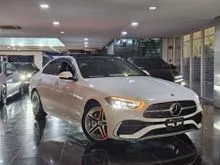 [27000KM] MERCEDES C200 1.5L AVANTGARDE AMG LINE (ISG MODEL) -DIGITAL LED HEADLAMP,DIGITAL METER,AMBIENT LIGHT,DUAL SUNROOF,AIRCOND SEAT,360 CAM,HUD