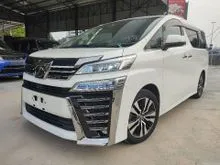 2018 Toyota Vellfire 2.5 ZG SUNROOF FULL SPEC JBL SPEAKER HOMETHEATHER 360 CAMERA DIM LKA PRE CRASH SYSTEM BSM GOOD CONITION UNREG18