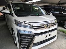 2018 Toyota Vellfire 2.5 ZA ,ROOF MONITOR,2018 UNREG