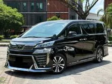 2018/2021 Toyota Vellfire 2.5 ZG 1 OWNER / GOODCONDITION / SUNROOF / ANDRIOD PLAYER / ROOF MONITOR / MEMORY SEAT / PILOT SEAT / WARRANTY UP TO 3 YEARS