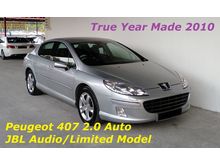 Peugeot 407 2.0 Auto JBL Audio Touch Screen Model