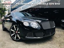 BENTLEY CONTINENTAL GT NEW FACELIFT MULLINER 1 YR WTY 2013,CRYSTAL BLACK IN COLOUR,POWER BOOT,SELDOM USE,MEMORY SEATS,ONE DATO SRI OWNER