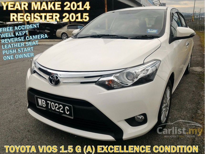 Toyota Vios 2014 G 1.5 in Selangor Automatic Sedan White 