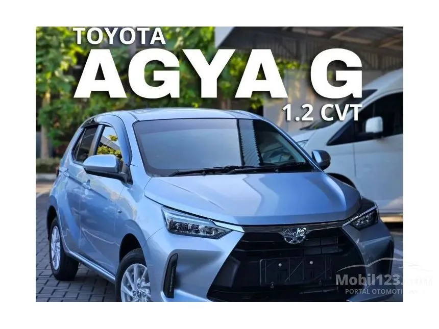 Jual Mobil Toyota Agya 2024 G 1.2 di Banten Automatic Hatchback Silver Rp 175.400.000